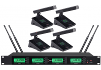 无线真分集一拖四会议麦克风KM-9664